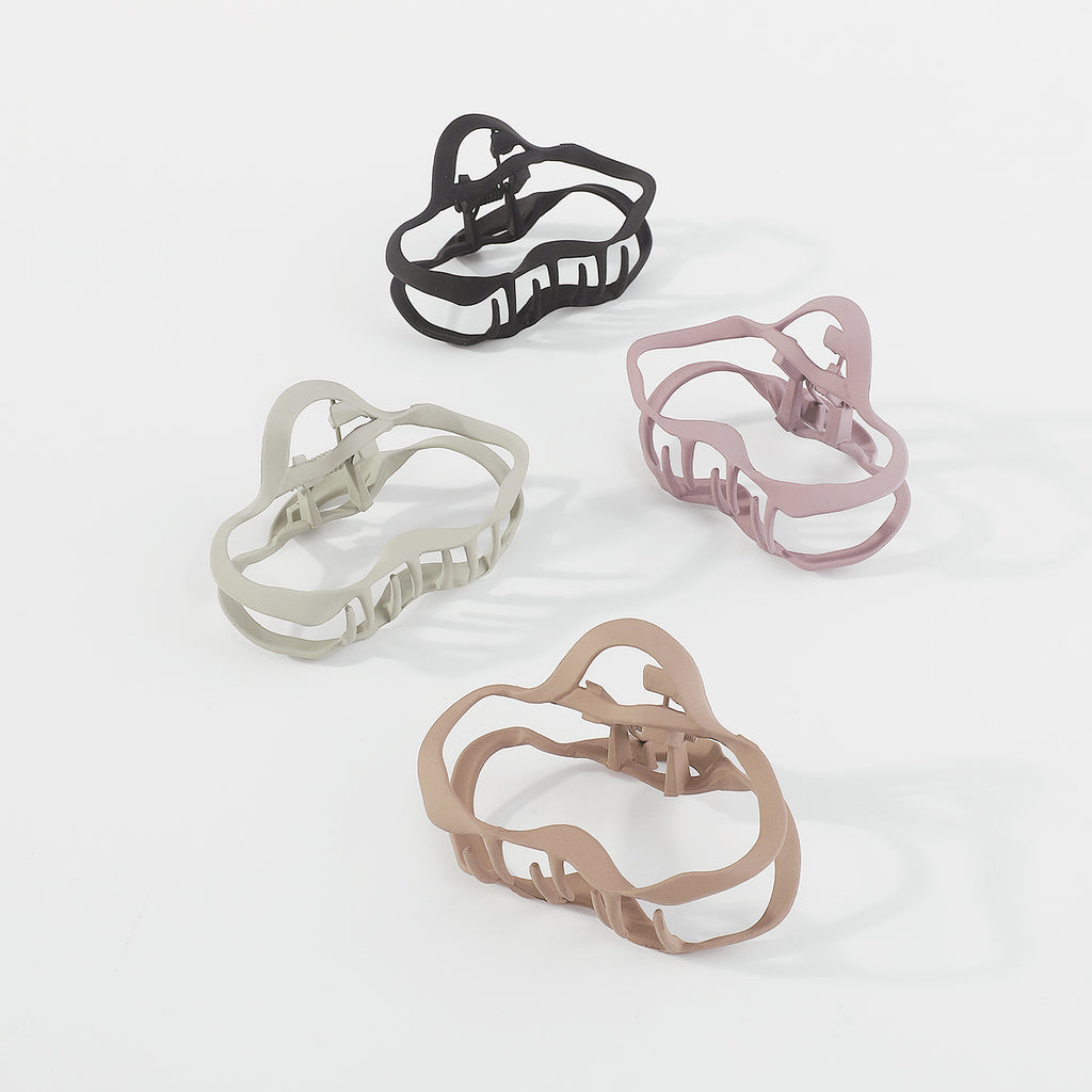 F5977 Irregular Metal Cloud Hair Claw Shark Clip Set