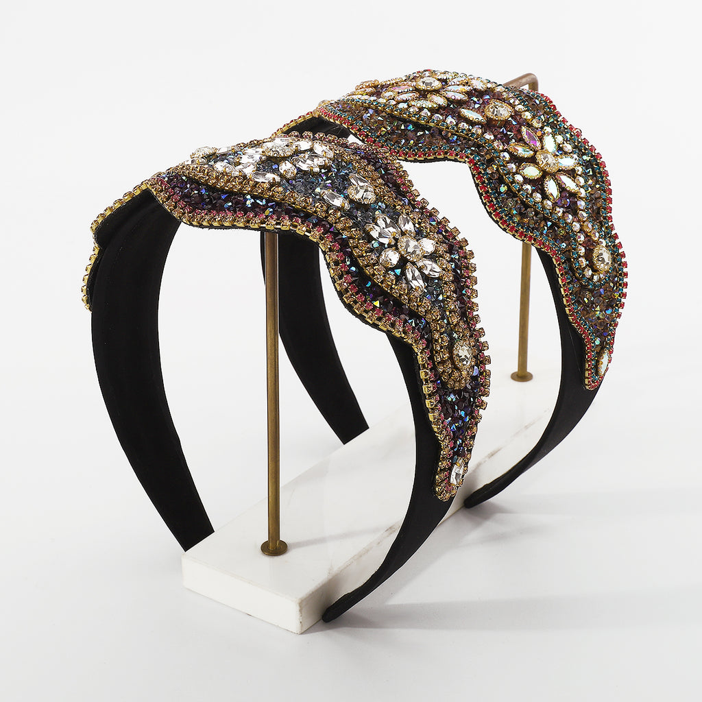 Luxury Full Rhinestone Wide Headband medyjewelry